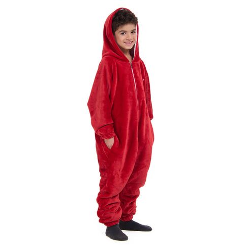 Snuggs Kids Blanket Onesie Christmas Red